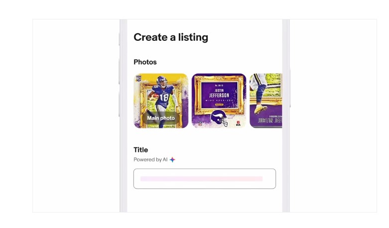 EBay marketplace sellers can upload a photo in the app and genearative AI will write a description.