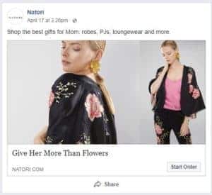 natori AI social media ads 2