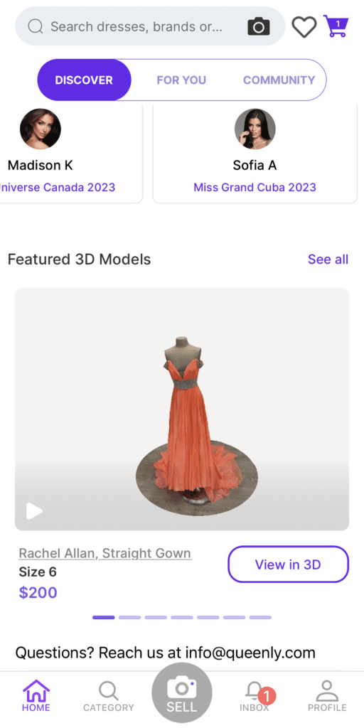 Queenly 3d modeling